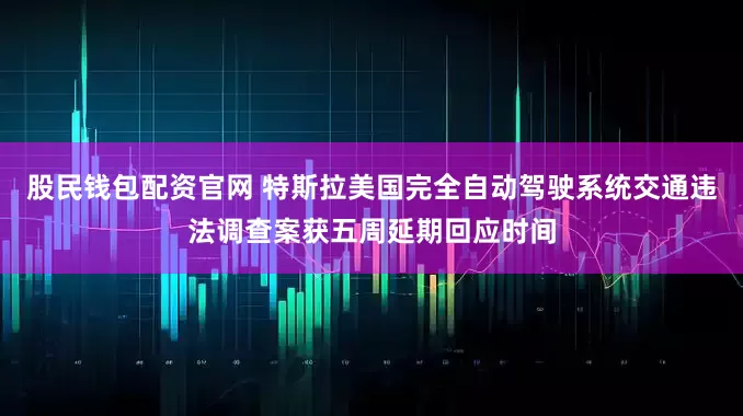 股民钱包配资官网 特斯拉美国完全自动驾驶系统交通违法调查案获五周延期回应时间